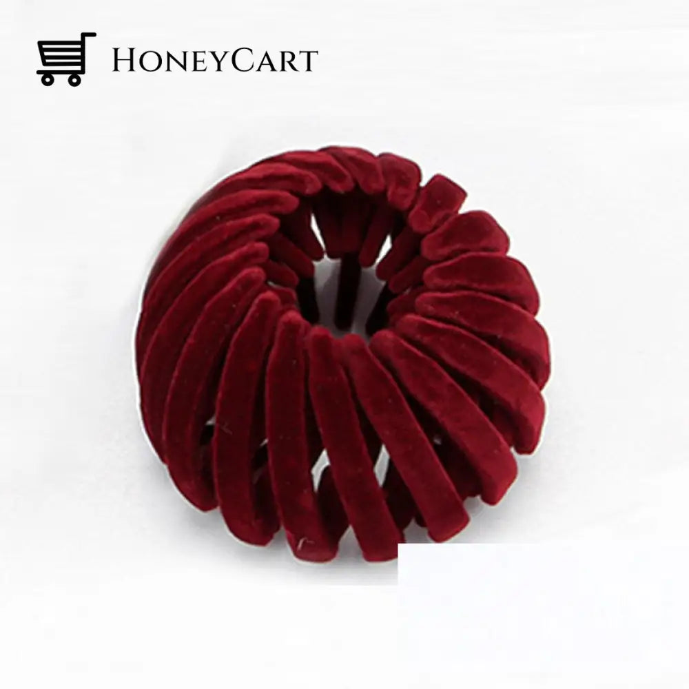 Velvet Nest Scrunchie Red