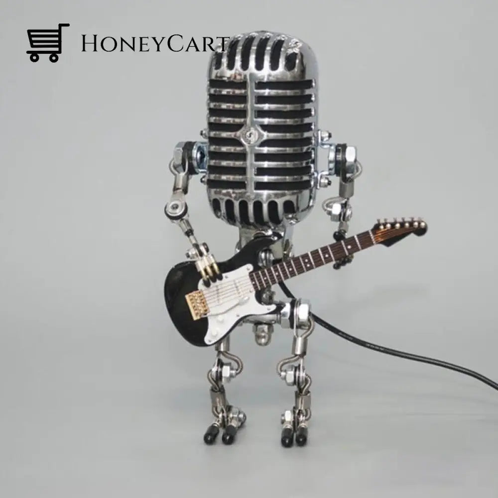 Vintage Microphone Robot Desk Lamp