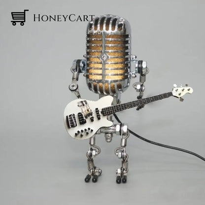 Vintage Microphone Robot Desk Lamp