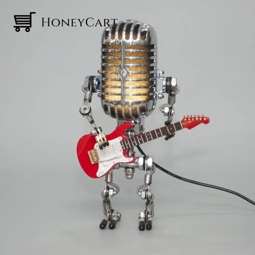 Vintage Microphone Robot Desk Lamp