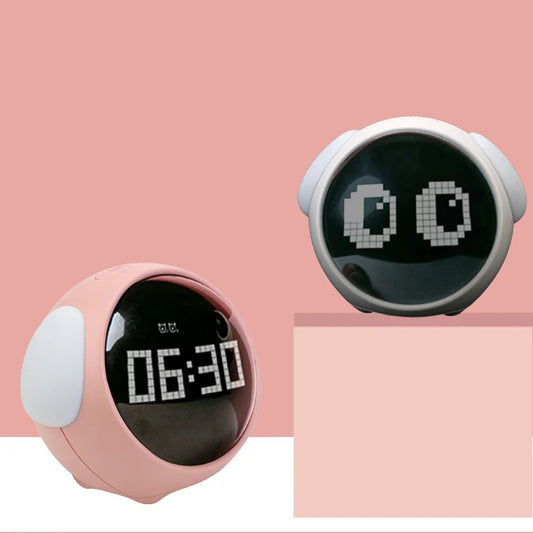 Kids Alarm Clock Voice-Controlled Night Light Alarm Clock