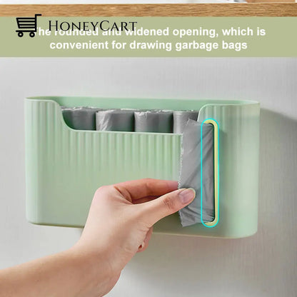 Wall Mounted Garbage Bag Organizer