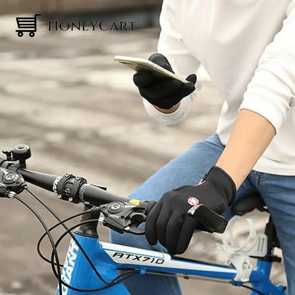 Warm Thermal Gloves Cycling Running Driving