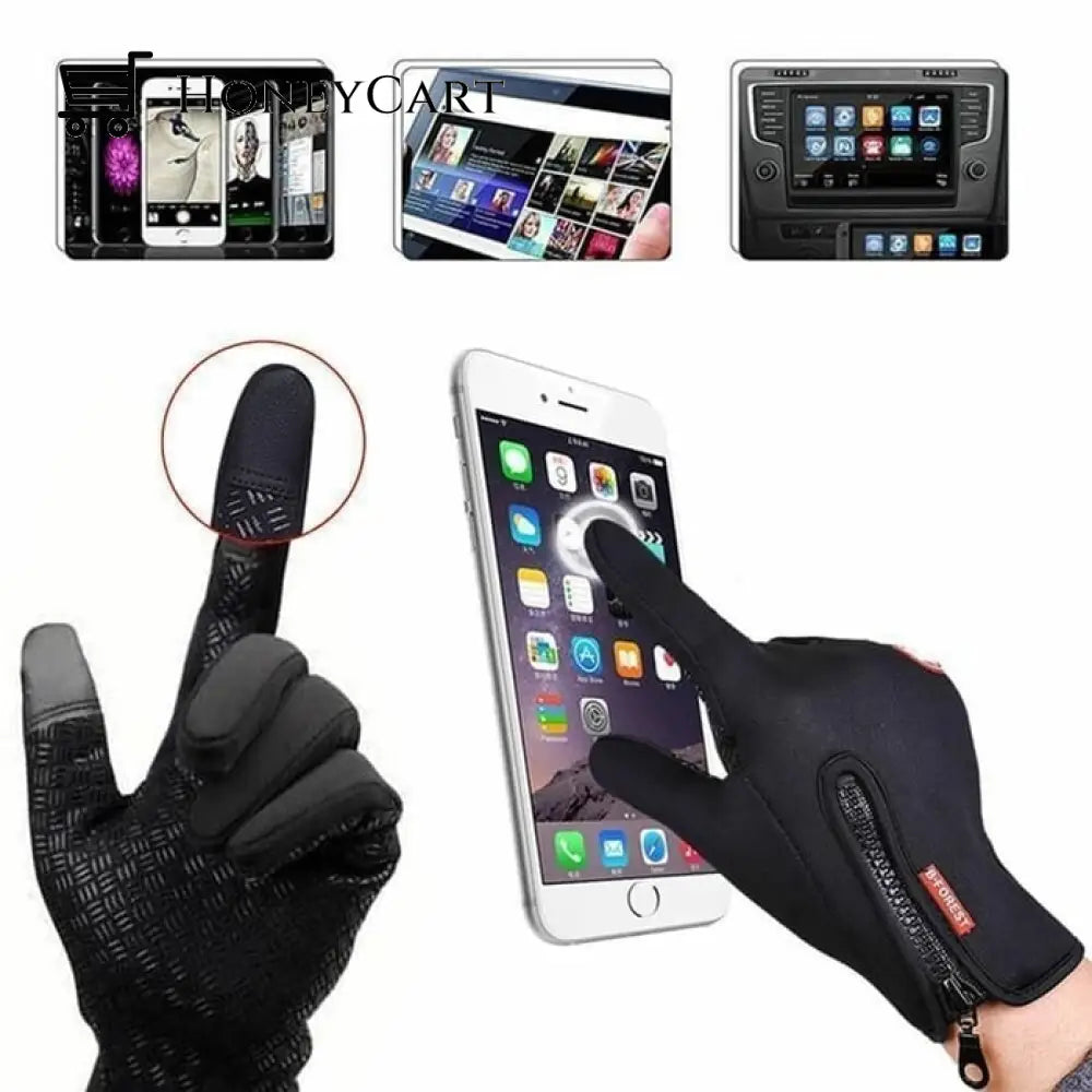 Warm Thermal Gloves Cycling Running Driving