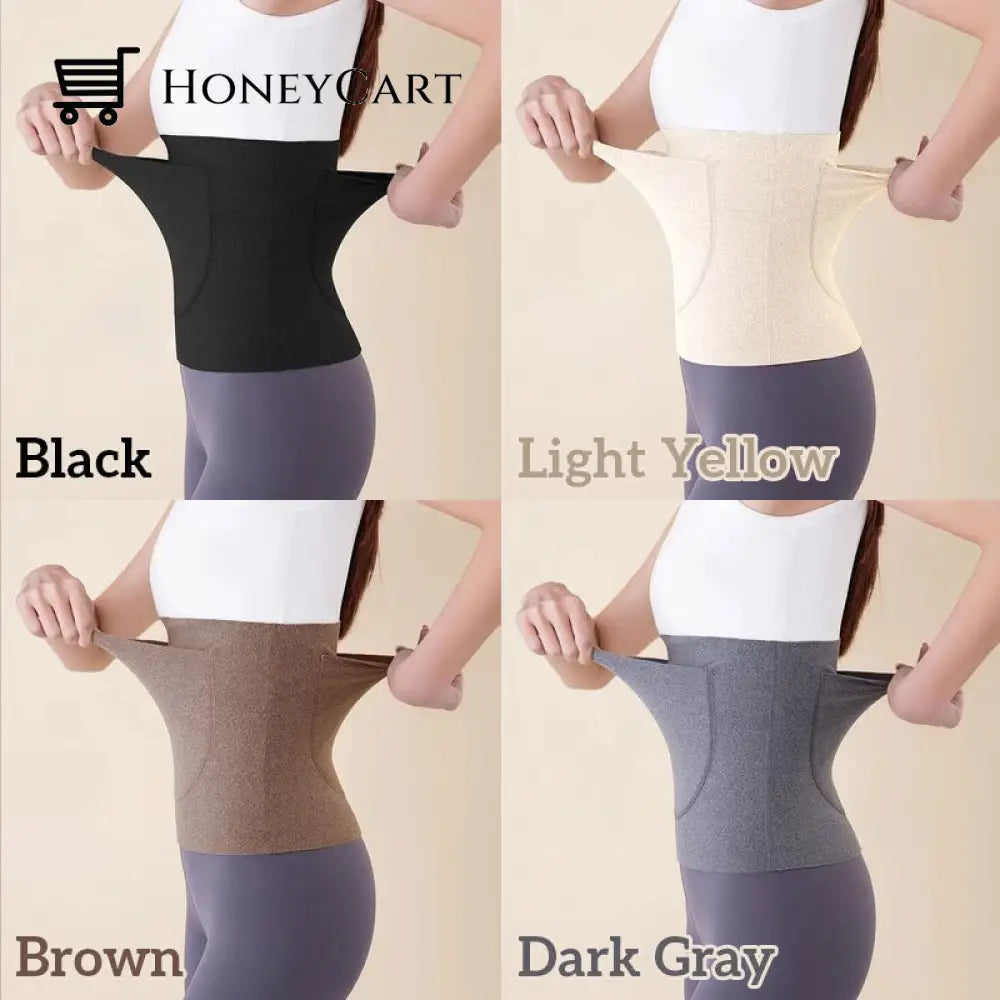 Warm Waist Strap M / Light Yellowcomes With 2 Mugwort Stickers Beauty& Health