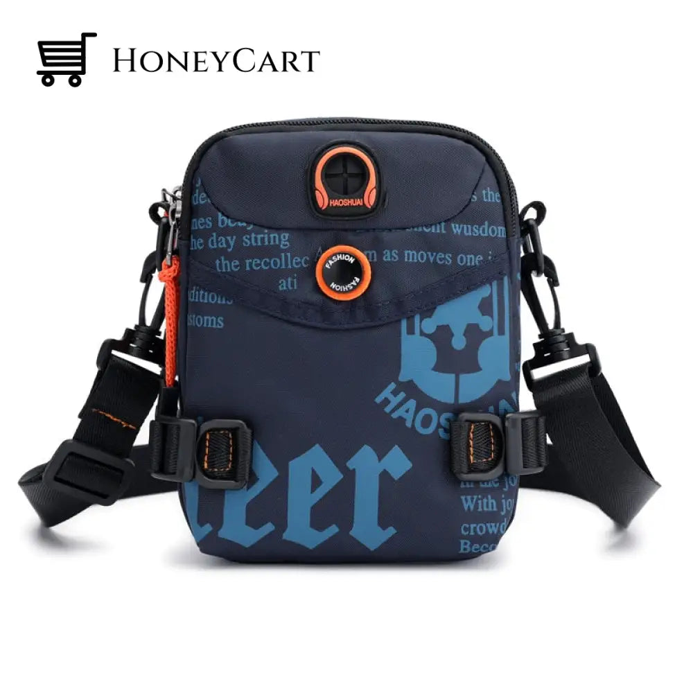 Waterproof Sporty Crossbody Bag Dark Blue 02 Backpacks