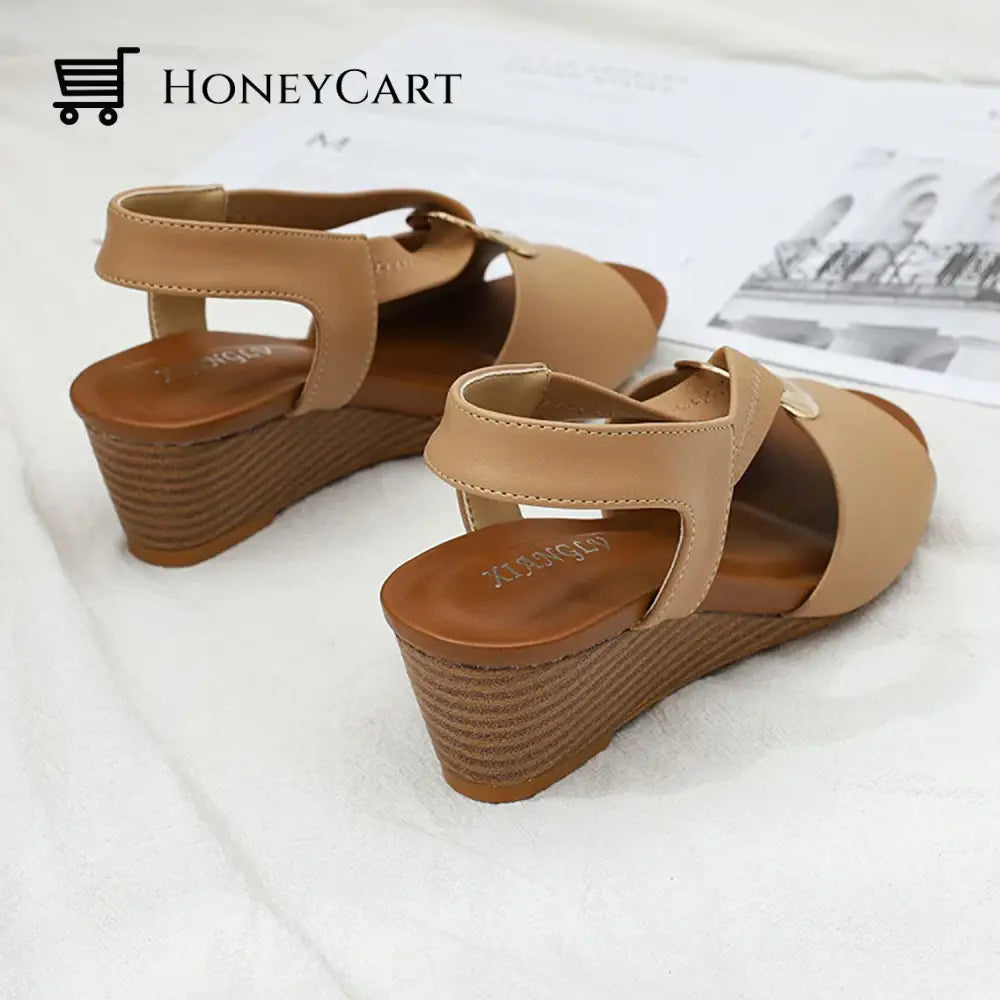 Wedge Sandals For Women Closed Toe Ltt-Shoes