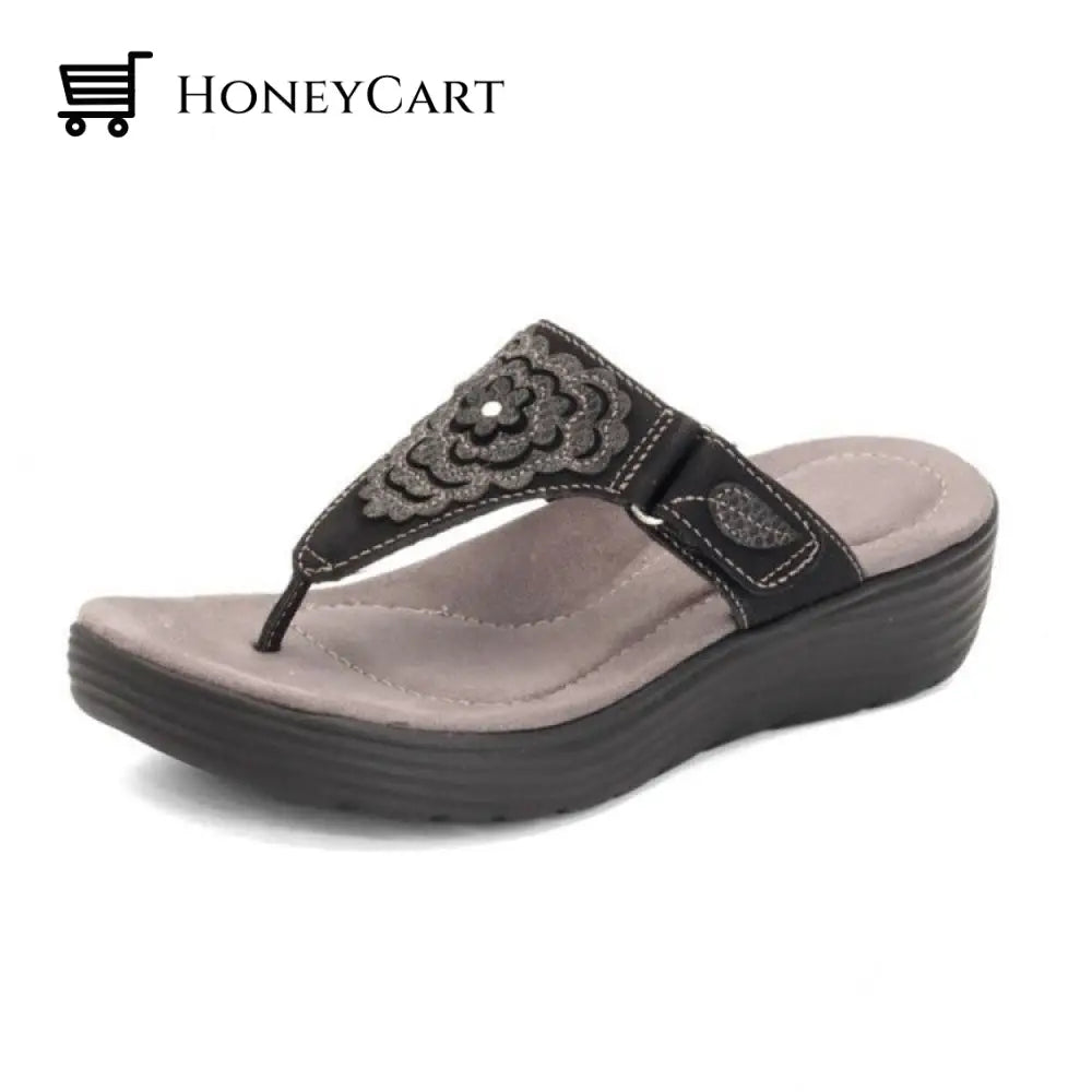 Wedge Sandals Soft Elastic Sole Summer Flip-Flops