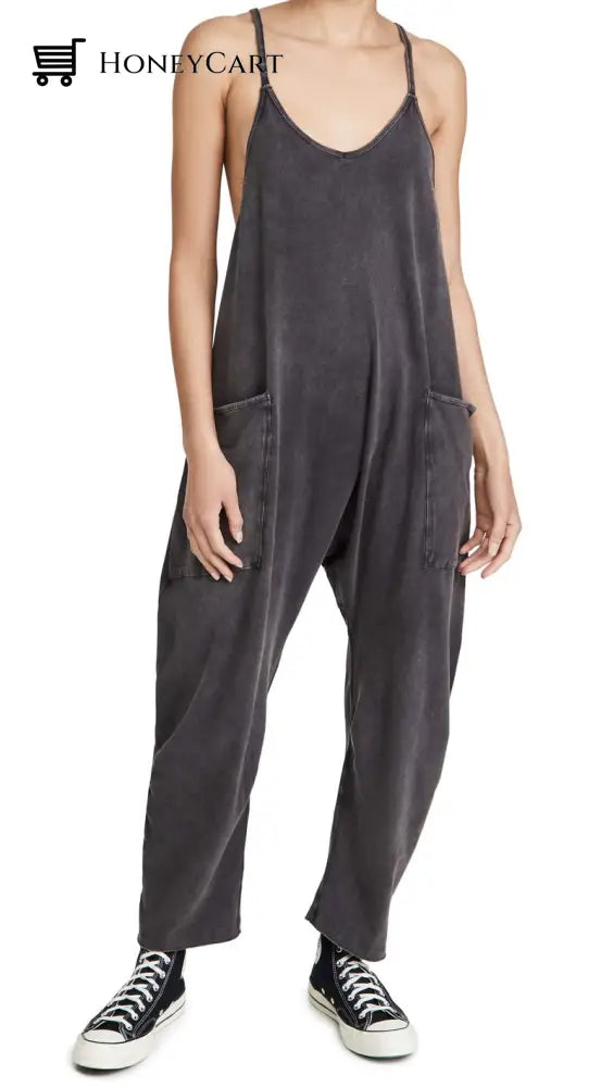 Wide Leg Jumpsuit With Pockets