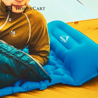 Widesea Inflatable Air Camping Sleeping Pad Blue Pads