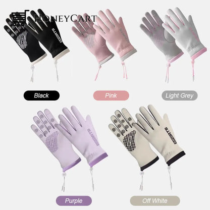 Winter Cycling Warm Velvet Thickened Gloves Pink Sports & Outdoors