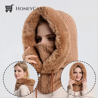 Winter Knit Set Unisex Warm Wind Proof Cap Tool