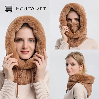 Winter Knit Set Unisex Warm Wind Proof Cap Tool