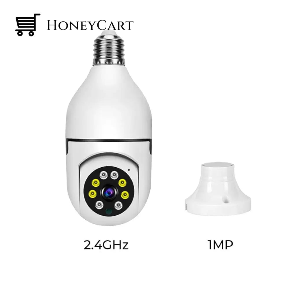 Wireless Wifi Light Bulb Camera Security 1 Mp