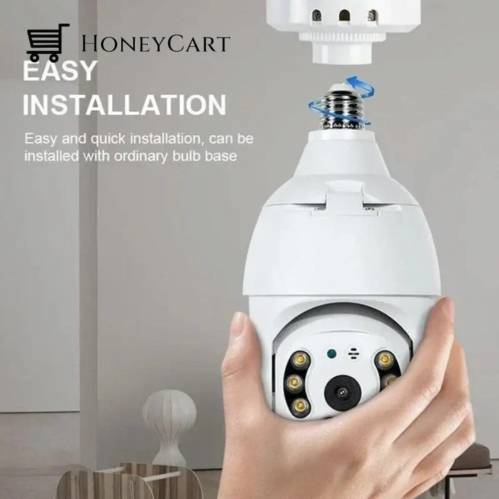 Wireless Wifi Light Bulb Camera Security