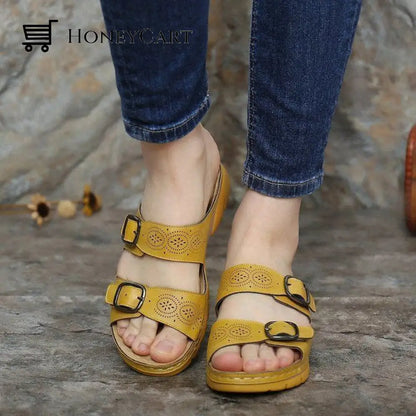 Woman Open Toe Orthopedic Comfy Sandals 4 Colors 2023 Design Shoes &
