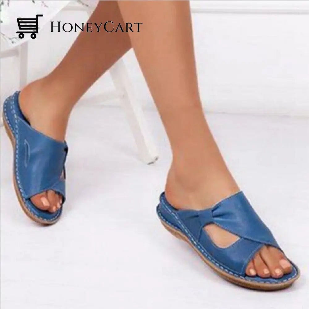 Women Casual Summer Sandals Blue / 35