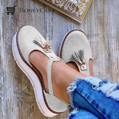 Women Cut Out Cage Closed Toe Flat Wedge Sandals White / 5 Wedge Platform Sandals