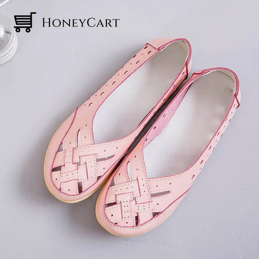 Women Flats Shoes Moccasins Flat Genuine Leather Ltt-Shoes