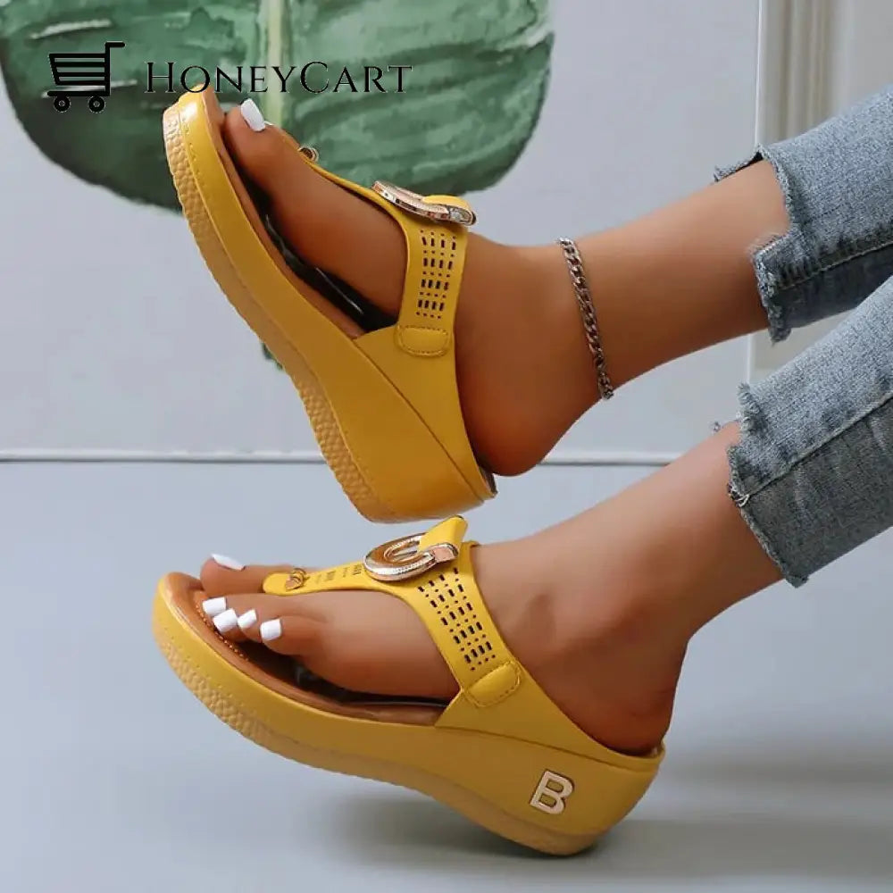 Women Flip Flops Wedges