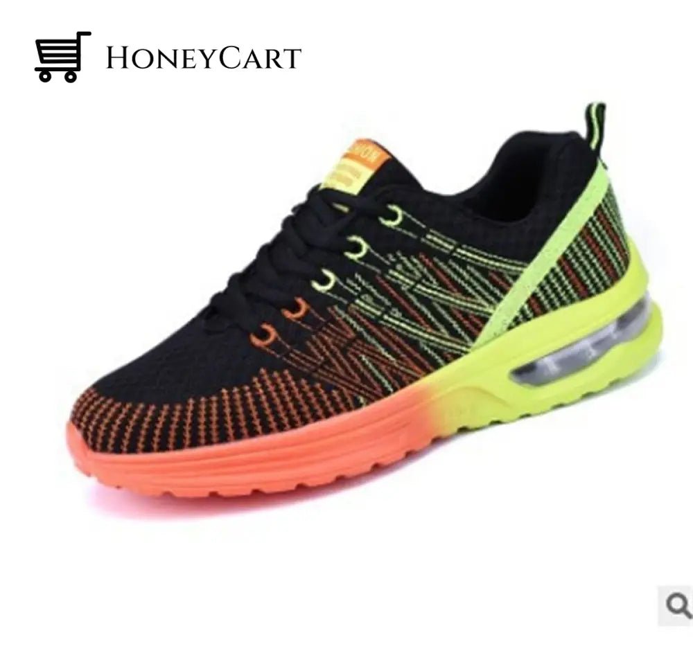 Women Orthopedic Sneakers Stylish Walking Shoes Orange / Us 5