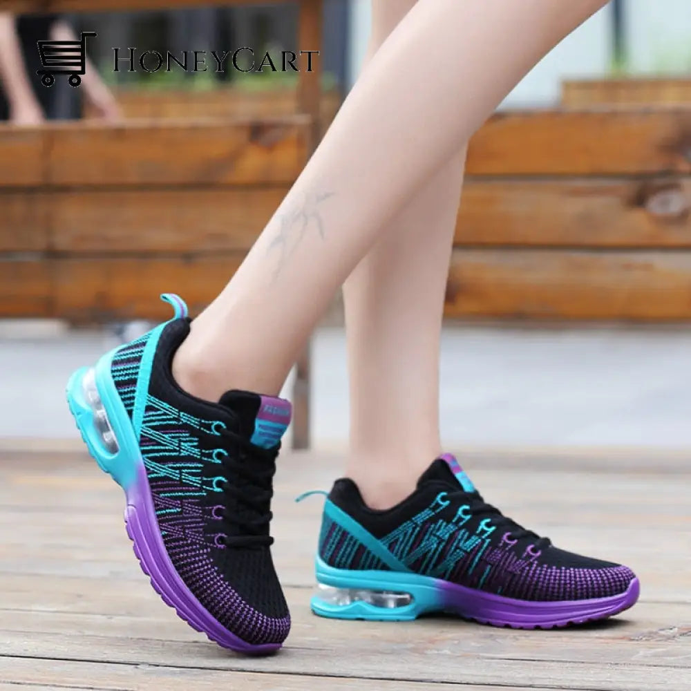 Women Orthopedic Sneakers Stylish Walking Shoes Purple / Us 5