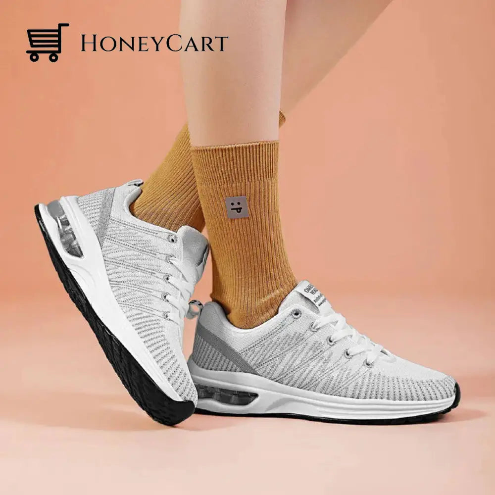 Women Orthopedic Sneakers Stylish Walking Shoes White / Us 5