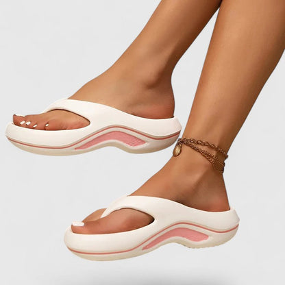 Womens Slide Sandals with Contoured Arch Support and Open Toe Design, 6 Colors