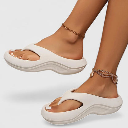 Womens Slide Sandals with Contoured Arch Support and Open Toe Design, 6 Colors