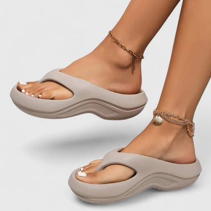 Womens Slide Sandals with Contoured Arch Support and Open Toe Design, 6 Colors