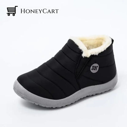 Women S Waterproof Anti Slip Snow Boots Black / 6 Standard Fitd Tool