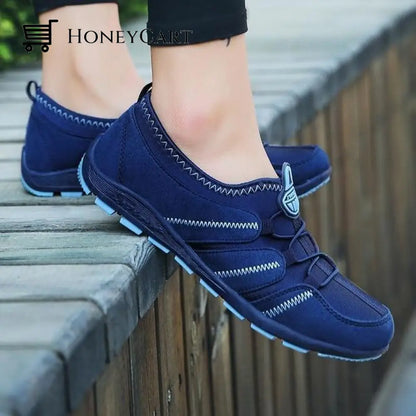 Women Summer Mesh Lightweight Water Sports Shoes Dark-Blue / 5 Shoes