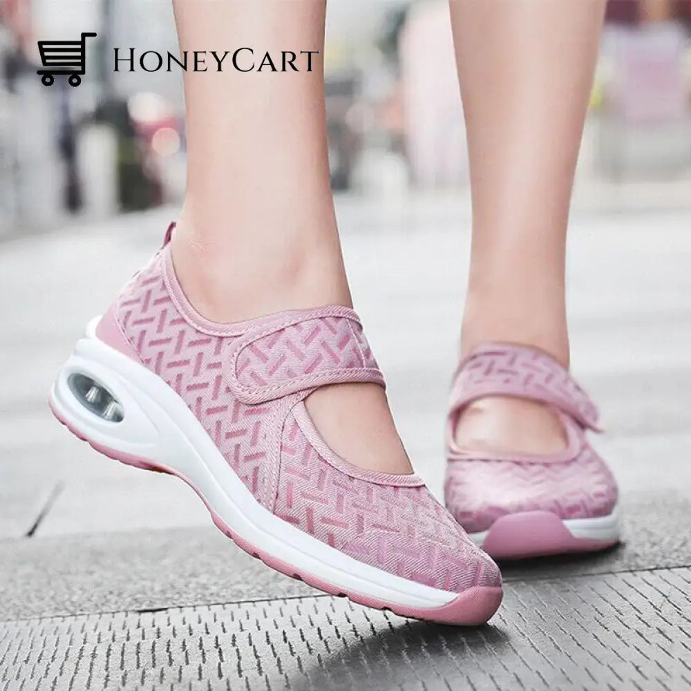 Womens Air Cushioned Orthopedic Comfort Shoes Pink / Us5.5/Uk3.5/Eu35