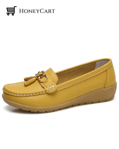 Womens Breathable Moccasins Shoes 2022 Yellow / Us 5.5 Eu35