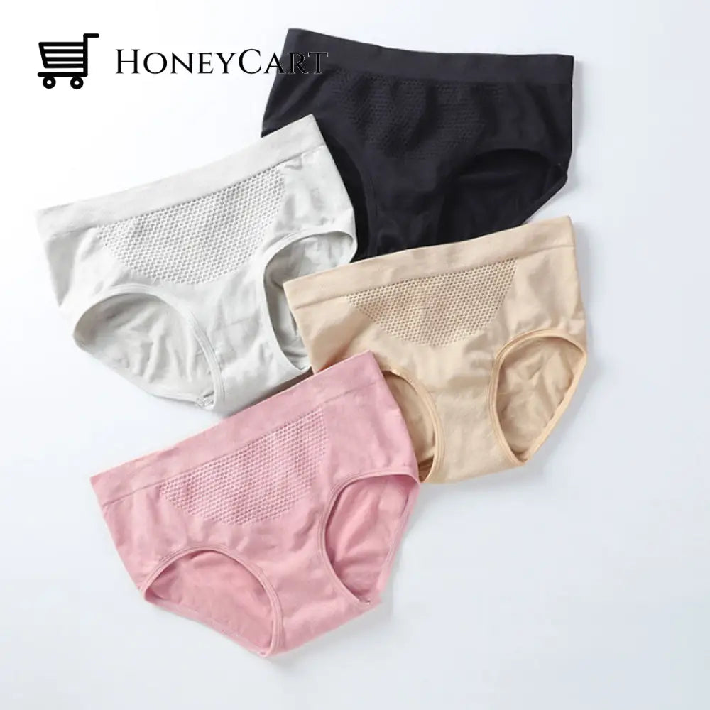 Womens Breathable Panties With Honeycomb Structure