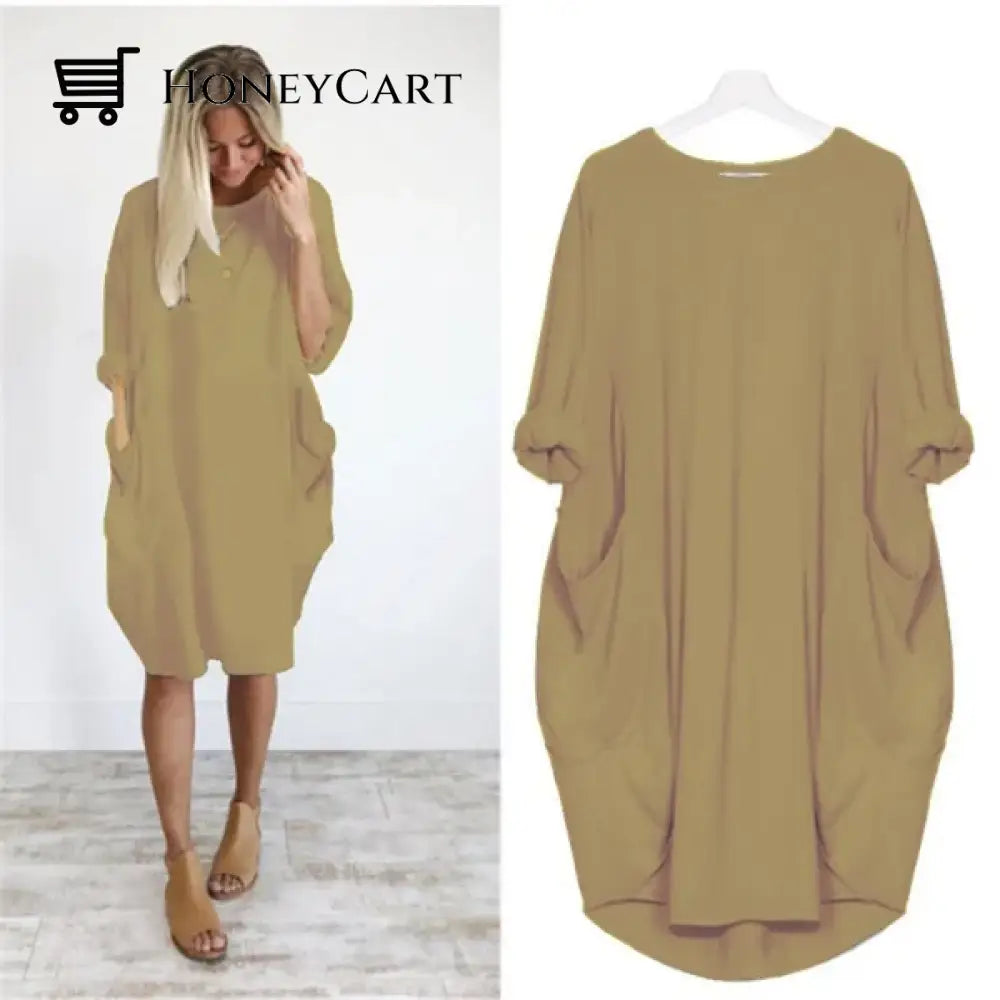 Womens Casual Solid O Outline Dress Tool