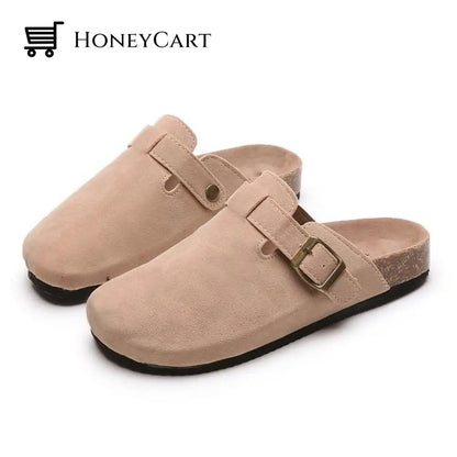 Womens Clogs Non-Slip Shoes For Bunions And Wide Feet Khaki / 8.5