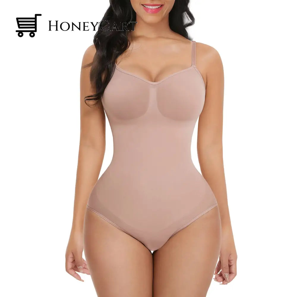 Womens Hip Lifting Shape One Piece Shapewear Skin Color / L