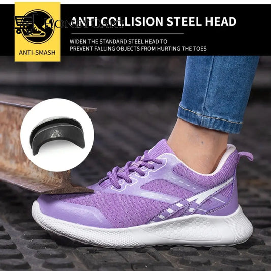 Womens Indestructible Steel Toe Cap Safety Sneaker