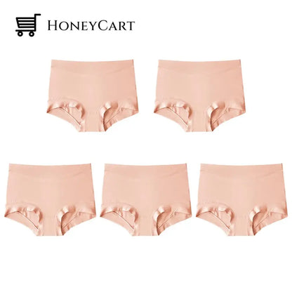 Womens Large Size High Waist Cotton Graphene Crotch Antibacterial Panties Skin*5 /