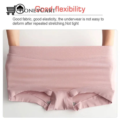 Womens Large Size High Waist Cotton Graphene Crotch Antibacterial Panties Underwear