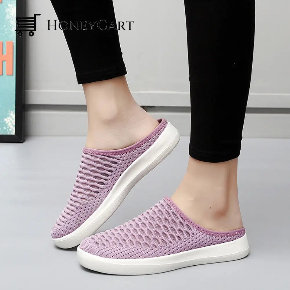 Womens Lightweight Breathable Comfy Summer Shoes Pink / 35
