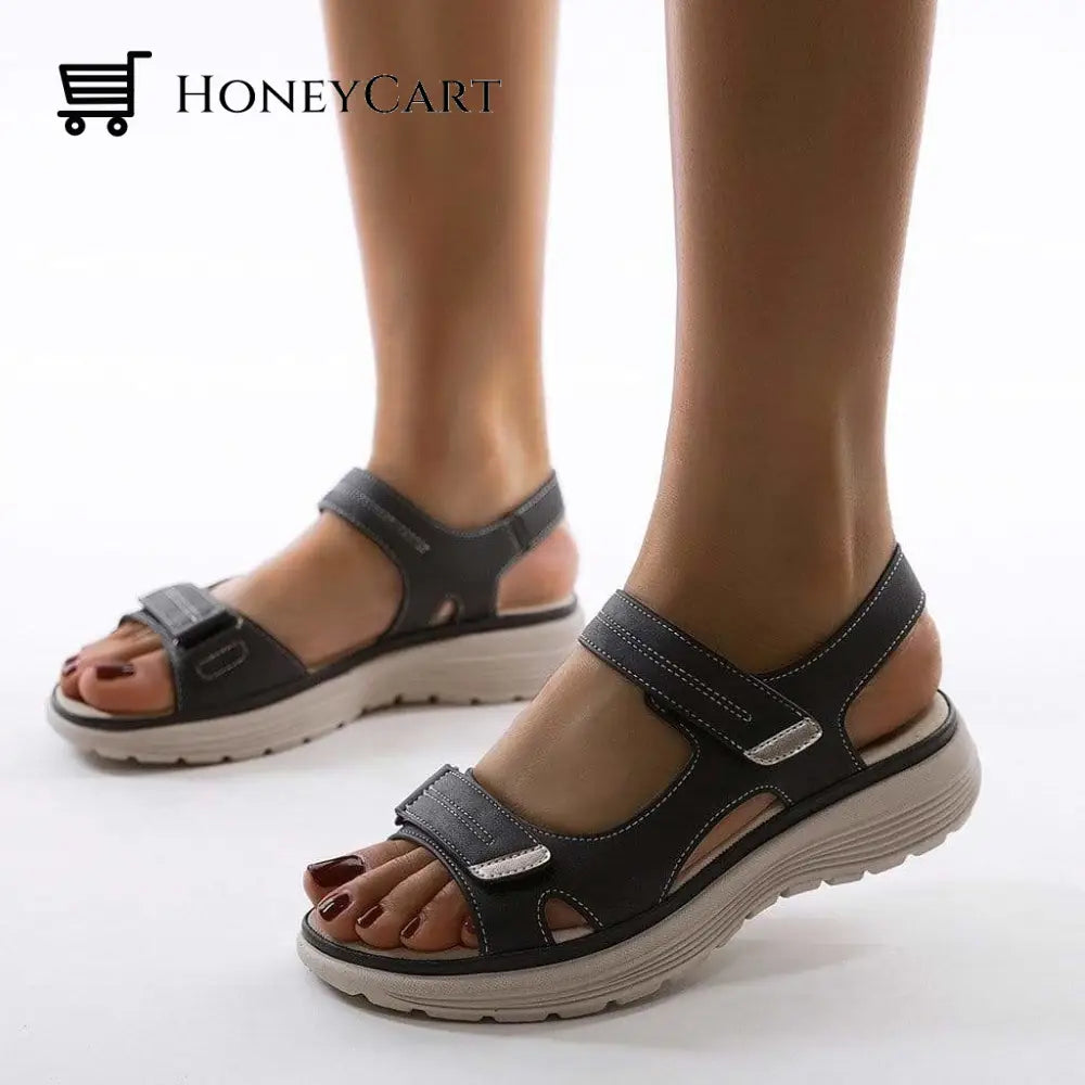 Womens Orthotic Sandals For Bunions Golf Shoes Black / 6(37) Ltt-Shoes