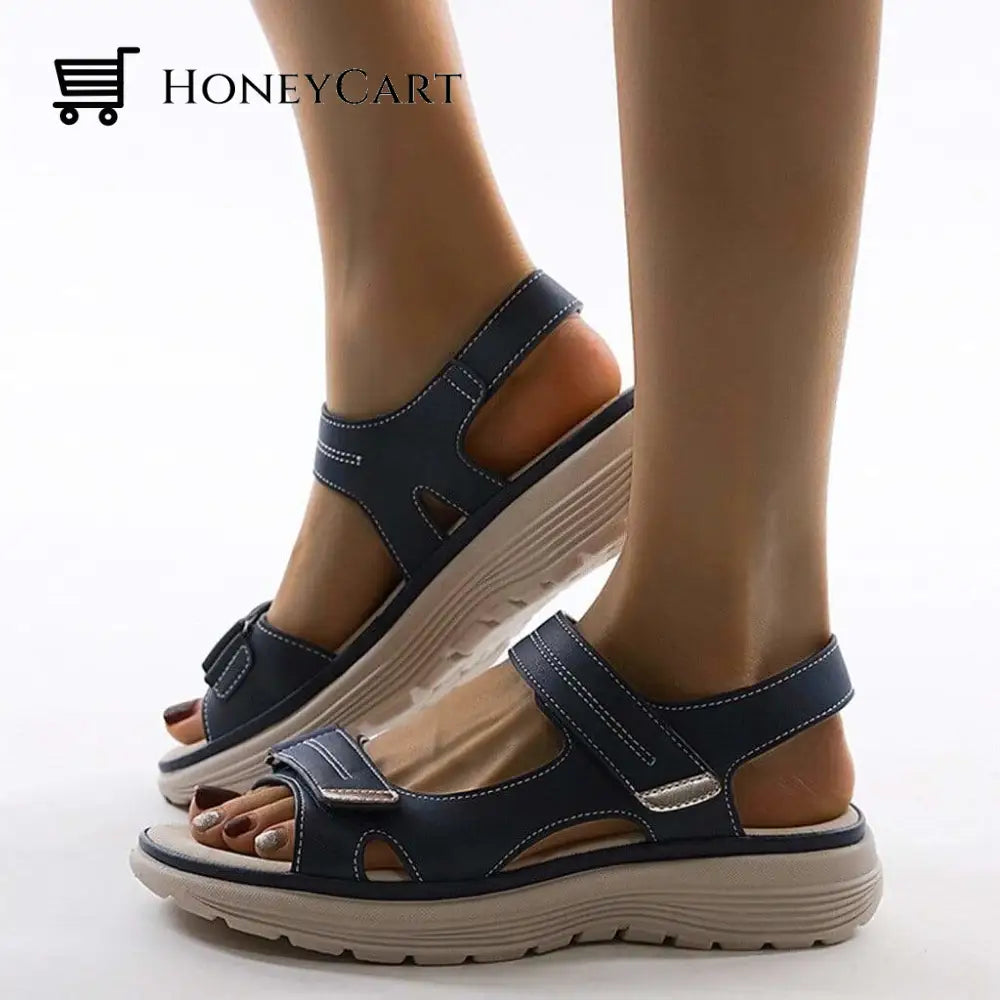 Womens Orthotic Sandals For Bunions Golf Shoes Blue / 6(37) Ltt-Shoes