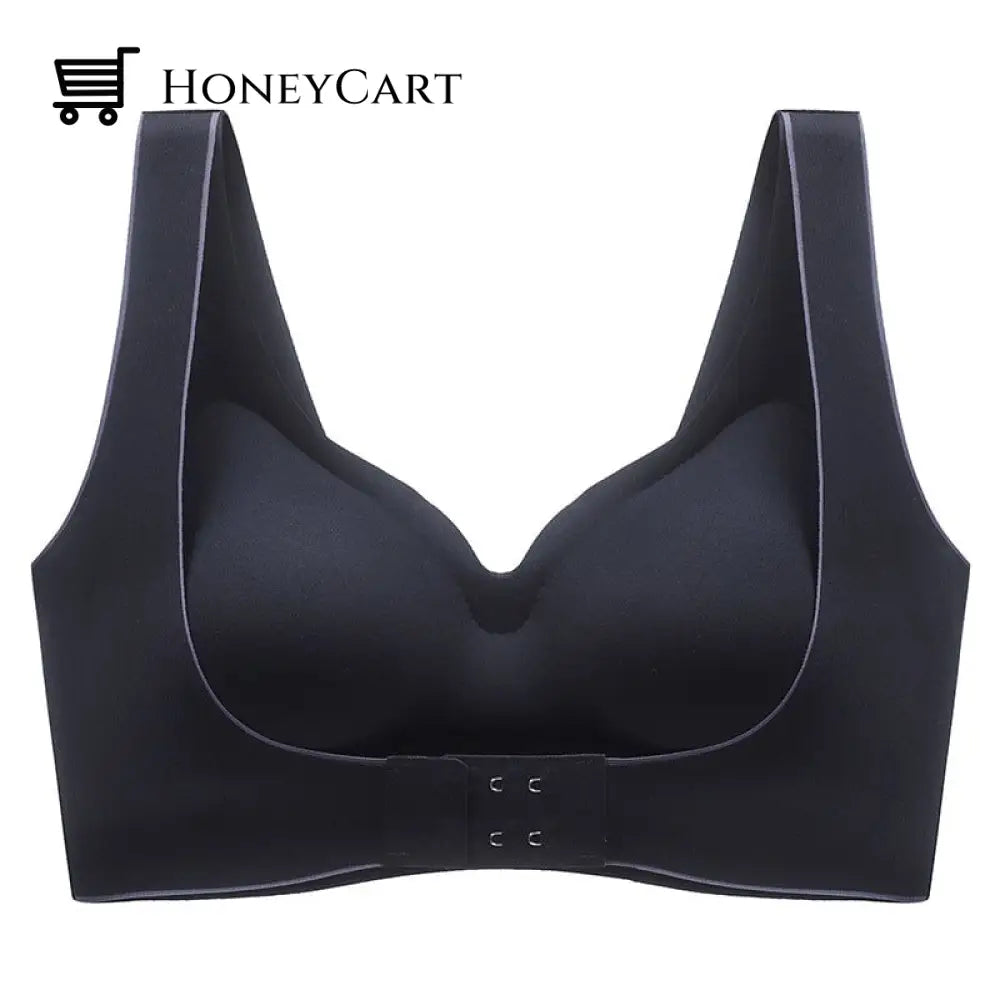 Womens Push-Up Latex Bra Black / M