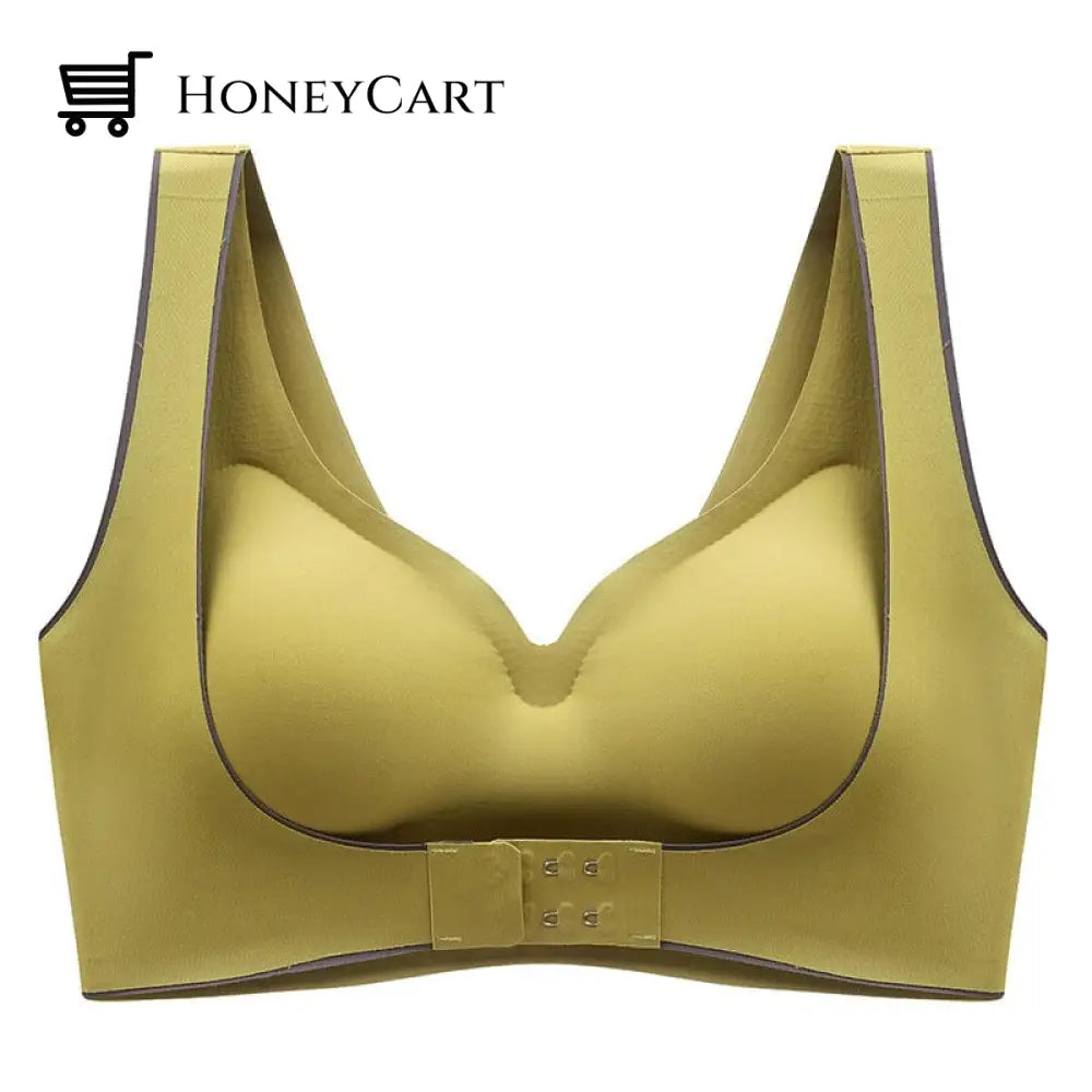 Womens Push-Up Latex Bra Green / M