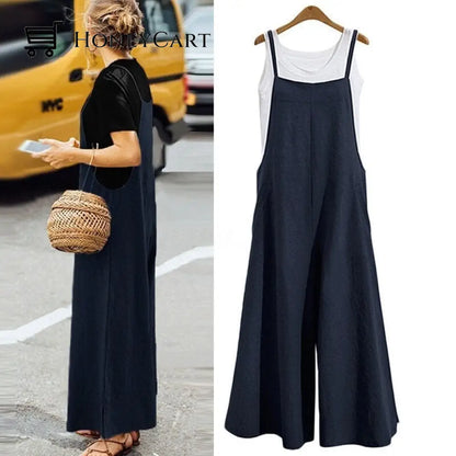 Womens Sleeveless Oversized Casual Jumpsuit