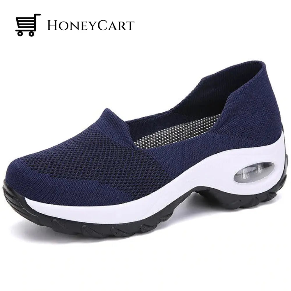 Womens Slip-On Sneakers Blue / Uk 3 | Us 5 Eu 36