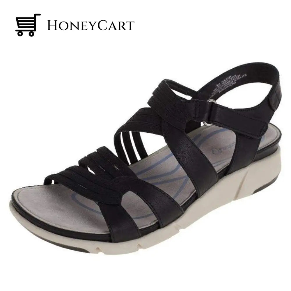 Womens Strappy Wedge Sport Sandal