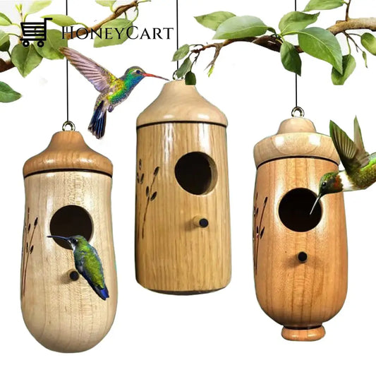 Wooden Hummingbird House